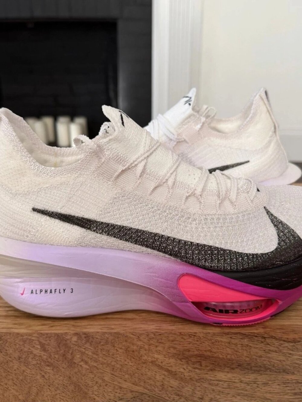 Nike Air Zoom Alphafly NEXT% 3 White Vivid Grape Low Top Men Size 11 FD8311-100